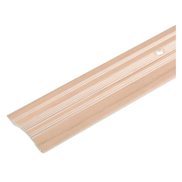 Порог алюминиевый разноуровневый декоративный, 0.9 м, С4, 39.4 мм, дуб шато № 188