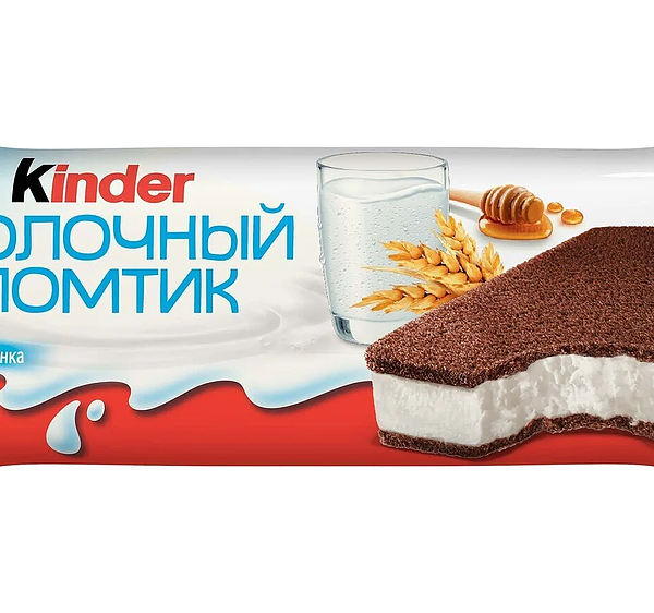 Пирожное бисквитное Kinder Молочный ломтик с молочной начинкой 5 шт. х 28 г