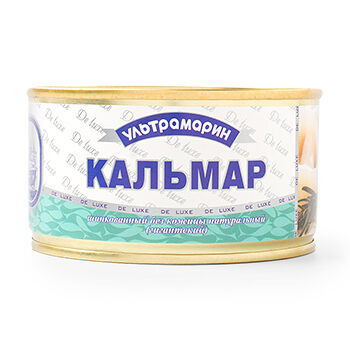 Кальмар УЛЬТРАМАРИН натуральный тушка (филе) без кожицы, порционированный