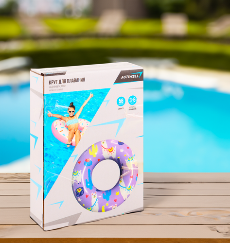 

Круг для плавания надувной Actiwell Lama 56 см, арт. LAMA02