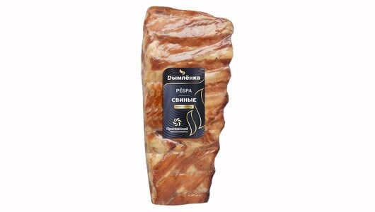 Ребра Свиные варено-копченые Дымленка