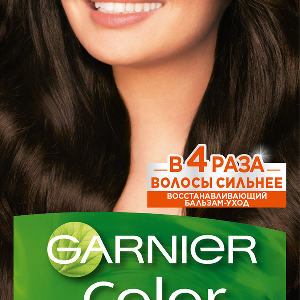 Garnier Стойкая питательная крем-краска для волос Color Naturals, оттенок 3, Темный каштан, 110 мл