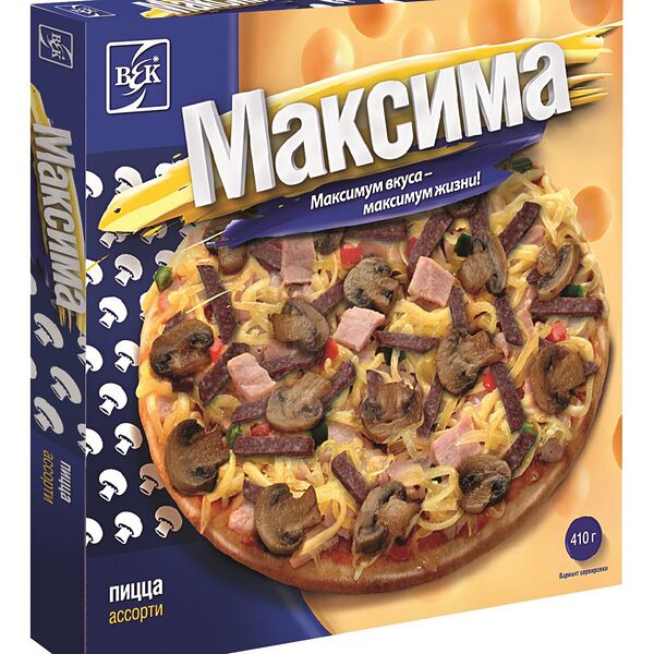 Пицца Век Максима Ассорти замороженная 410 г
