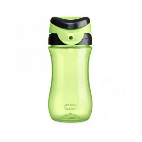 Поильник с жестким носиком и складной ручкой TRAVEL CUP, 350 мл, 24 мес.+, зелёный