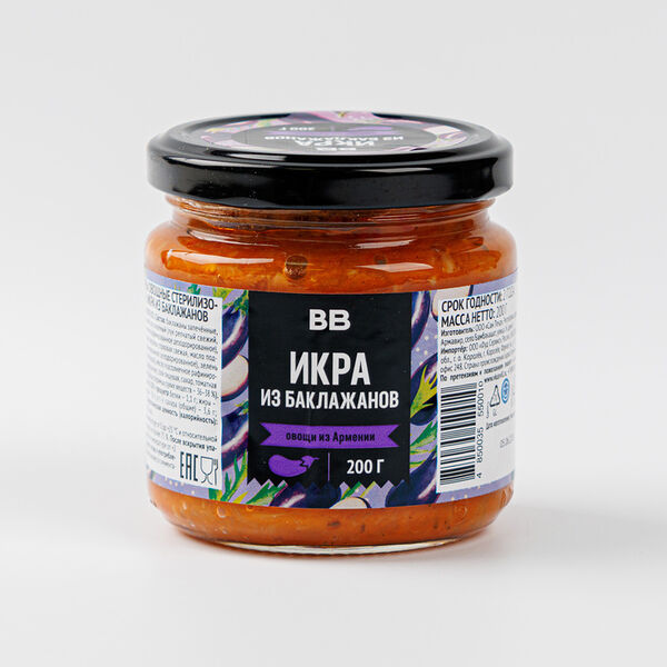 Икра ВкусВилл из баклажанов, 200г