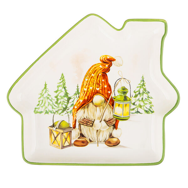 Блюдо Millimi Фелиз Домик, 23.5 x 19 x 2.5, керамика