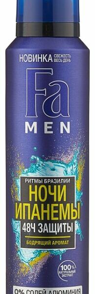 Дезодорант мужской Fa Men Ритмы Бразилии Ночи Ипанемы, 150 мл