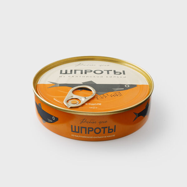 Шпроты в масле из балтийской кильки, 160 г