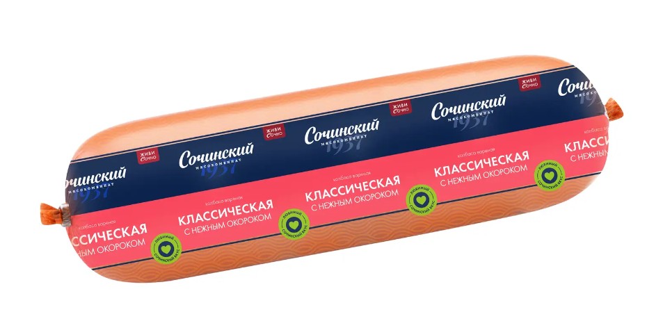 

Колбаса Сочинский МК Классическая с нежным окороком вареная вес