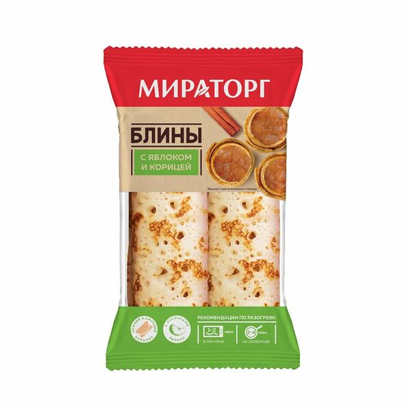 Блины Мираторг с яблоком и корицей 140г