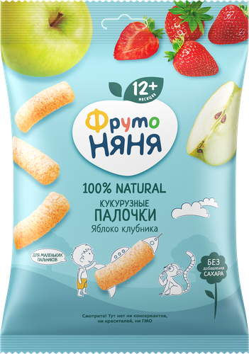 

Палочки кукурузные ФрутоНяня яблоко, клубника 20 г