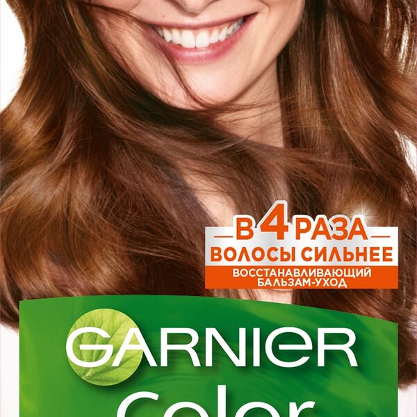 Garnier Стойкая питательная крем-краска для волос Color Naturals, оттенок 6.34, Карамель 112 мл