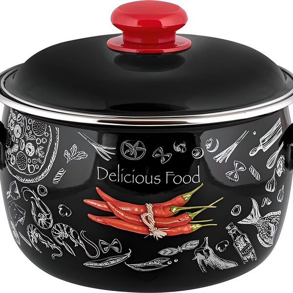 Кастрюля эмалированная Appetite Chilli, 2 л