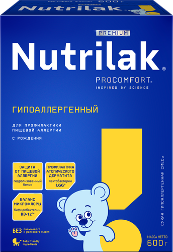 

Смесь сухая Nutrilak Premium гипоаллергенный с рождения 600 г