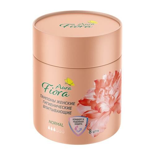 Тампоны Aura Fiora в тубе Normal, 8 шт.