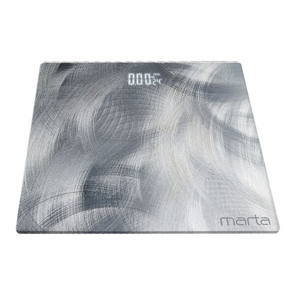 Весы напольные Marta MT-SC3605, SMART, до 180 кг, 30х30 см, стекло, алюминий