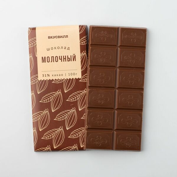 Шоколад молочный, 100 г