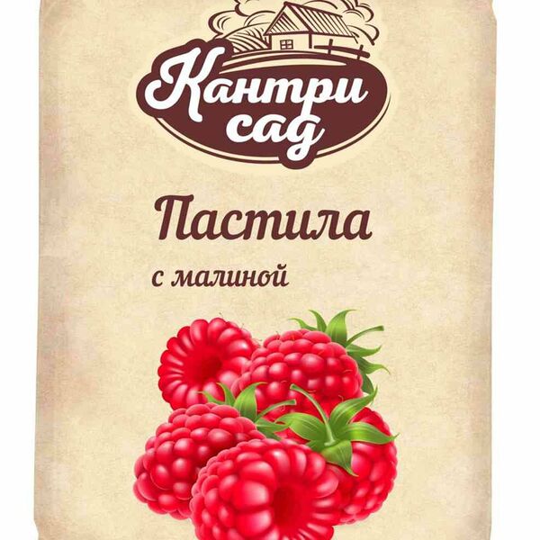 Пастила Кантри сад с кусочками и пюре малины