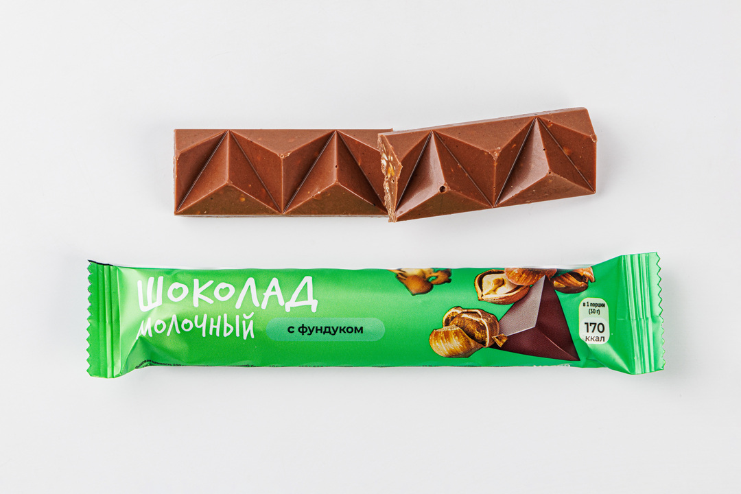 

Шоколад молочный ВкусВилл с фундуком 30 г