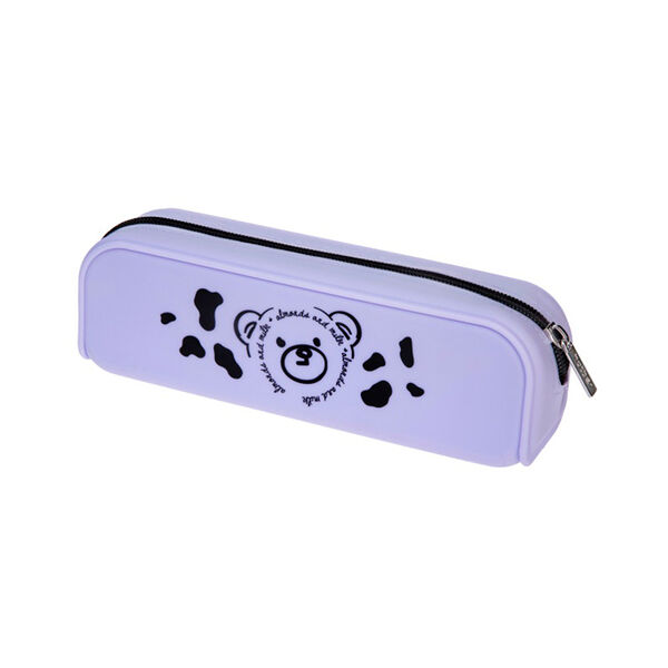 Пенал Hatber В мире мишек  200х50х60мм на молнии мягкий силикон NPn_71245