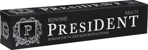 Зубная паста President Renome для здоровой белизны