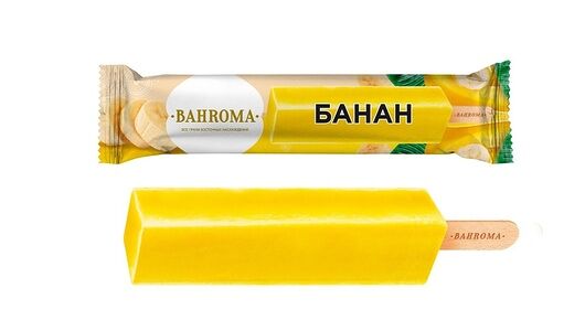 Фруктовый лед Bahroma со вкусом банана, 68 г