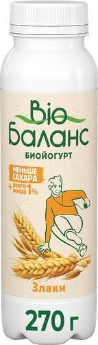 

Биойогурт питьевой Bio Баланс Злаки 1% 270 г