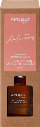 

Диффузор ароматический Apollo Andantino Black amber and ginger lily 50 мл арт. D-ANB-50