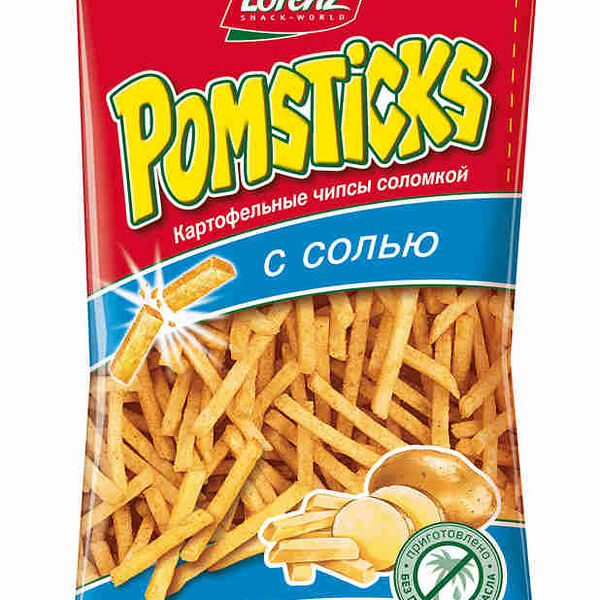 Чипсы картофельные Lorenz Pomsticks соломкой с солью