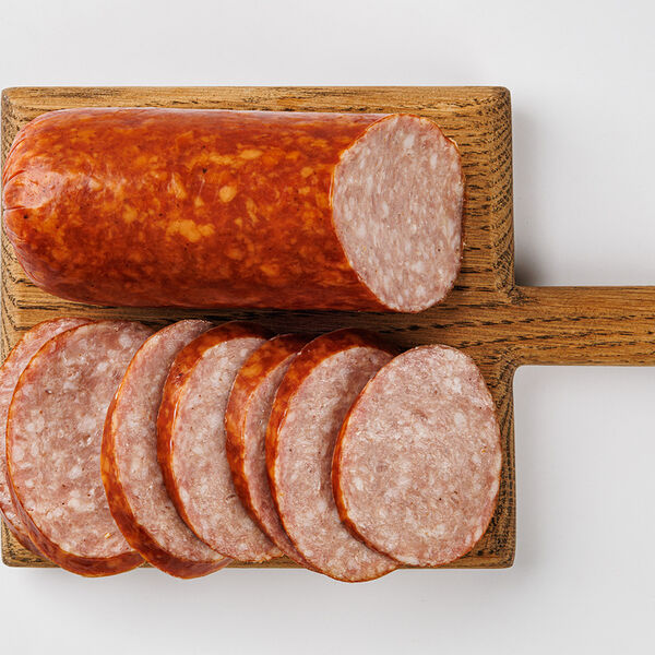 Колбаса Сервелат Коньячный варено-копченая