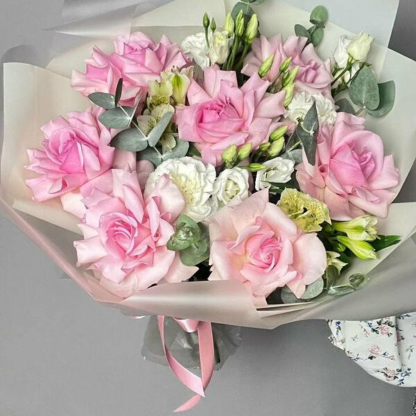 Авторский букет с французскими розами