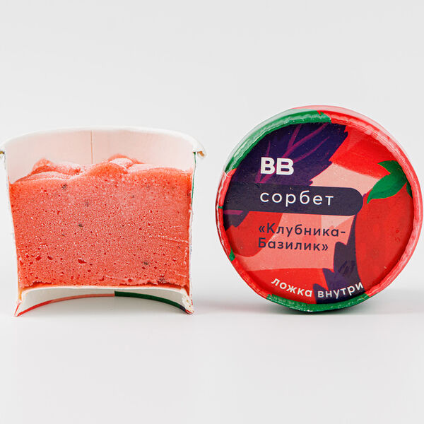 Сорбет Вкусвилл клубника-базилик