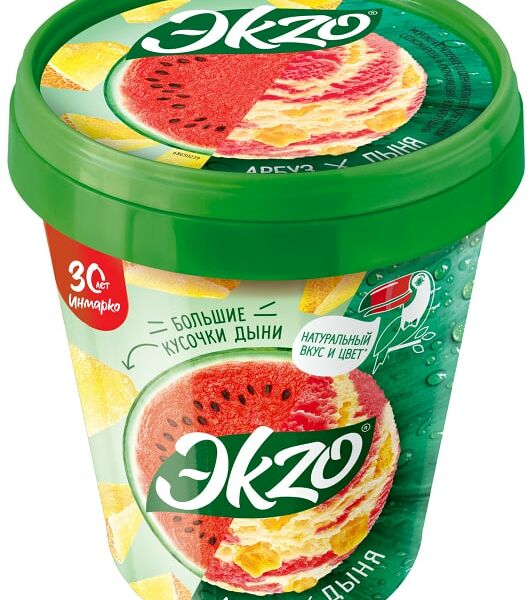 Мороженое Эkzo Арбуз-Дыня 520г