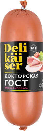 

Колбаса вареная Delikaiser Докторская ГОСТ вес