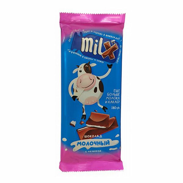 Шоколад Спартак молочный Milx 