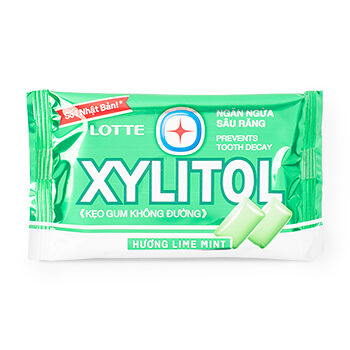 Жевательная резинка Lotte Xylitol Лайм и мята 11,6 г