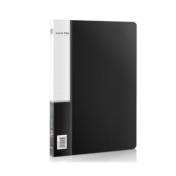 Папка В-611 с зажимом и карманом пластик Deli чёрный арт5301