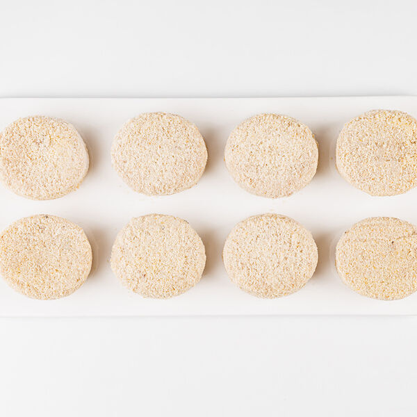 Котлеты рыбные из трески с зубаткой, замороженные