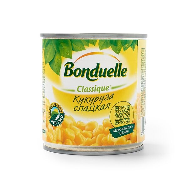 Кукуруза консервированная Bonduelle, сладкая 170 г