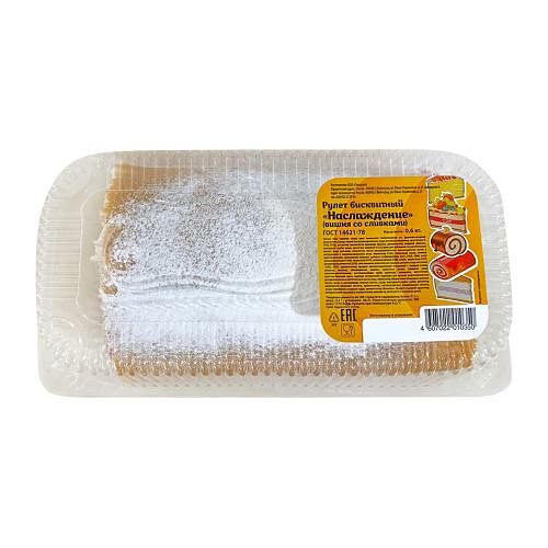 Рулет бисквитный Парадокс Наслаждение вишня со сливками 650 г