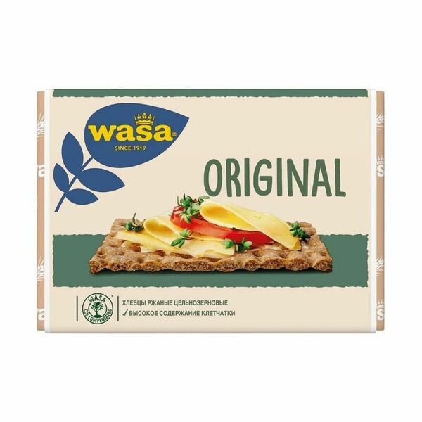 Хлебцы ржаные цельнозерновые Wasa Original