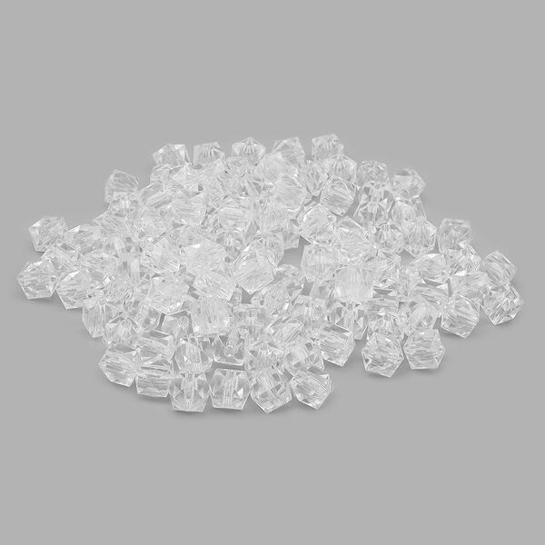 MG.3245 Бусины пластиковые, акрил, прозрач. в цвете, граненый куб, 10мм, 50гр, Astra&Craft(MG.3245-17 прозрачный)