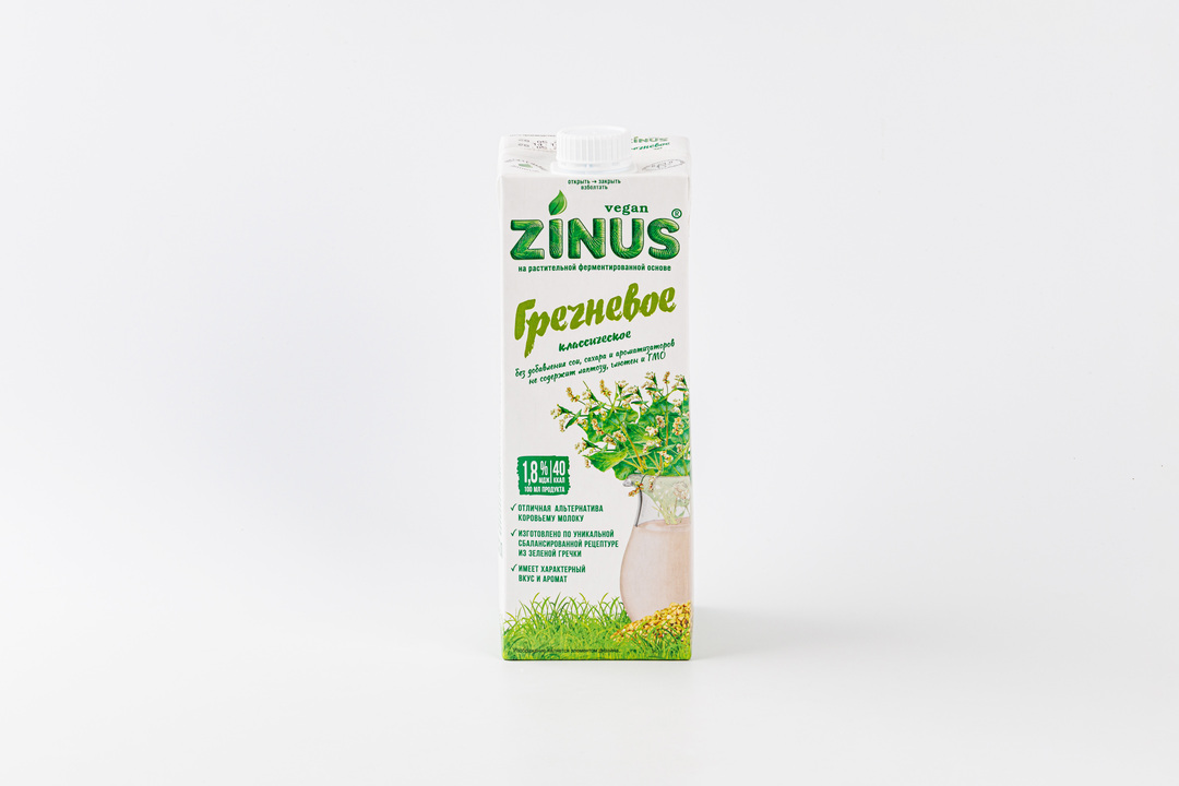 

Напиток гречневый Zinus Barista ультрапастеризованный 1 л