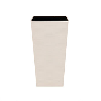 Кашпо Четыре Сезона «Рапис» матовое фактурное 47см слоновая кость, Китай