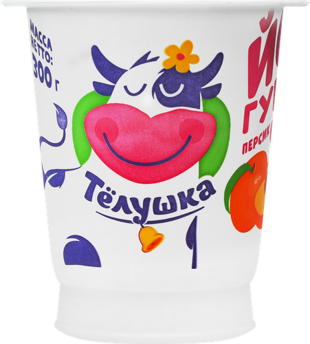 

Йогурт ТЕЛУШКА Персик 1%, без змж, 300 г