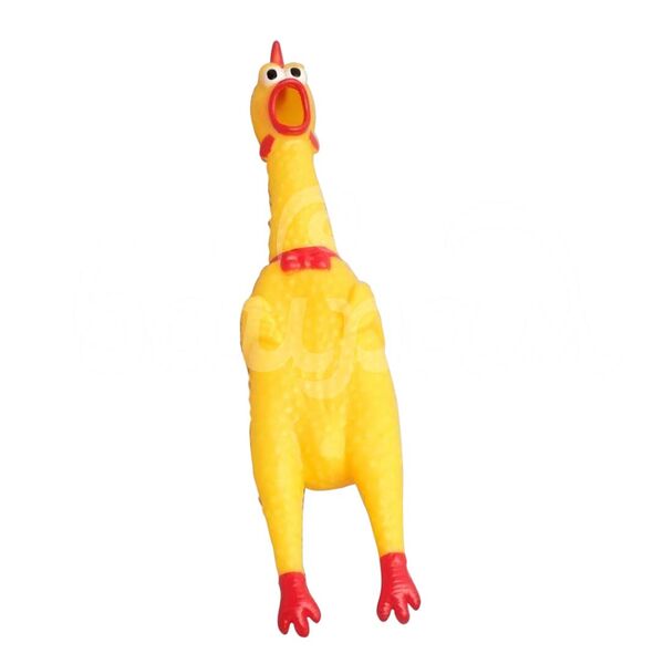 Игрушка для животных Задумчивая курица 28см Пищащая 752123