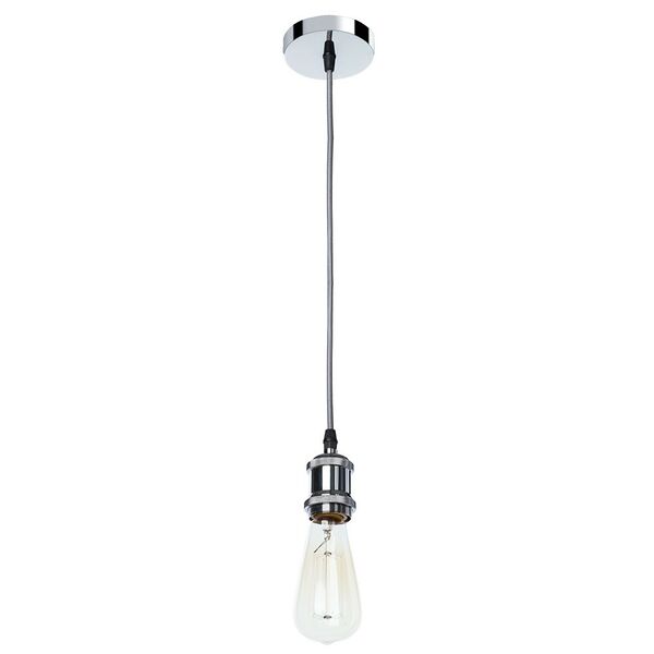 Светильник подвесной Arte Lamp Electra, E27, 60 Вт, металл гальванизированный, хром, 5х7х150 см