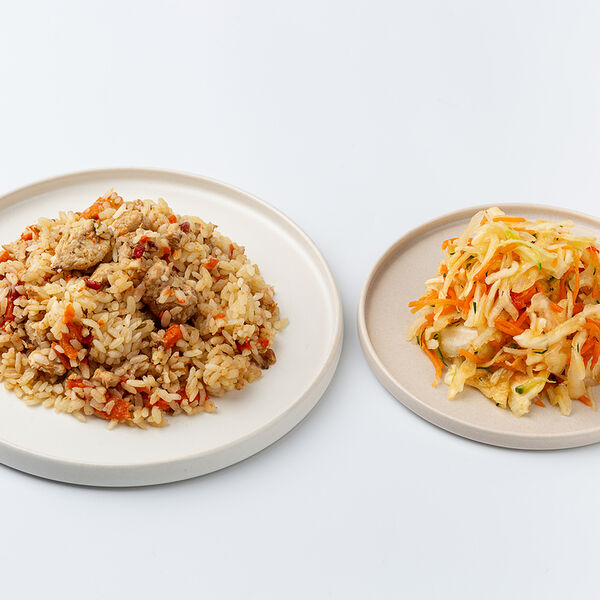 Набор: Салат Витаминный + Плов с курицей