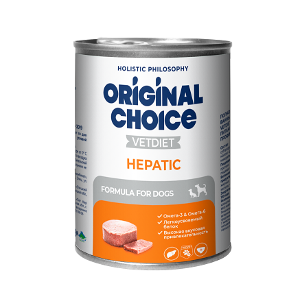 Корм для собак Original Choice Vetdiet Hepatic профилактика болезней печени 340 г