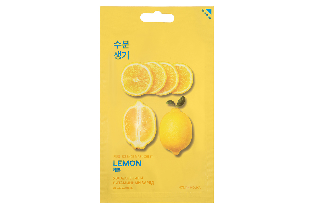 

Маска тканевая Holika Holika Pure Essence Mask Лимон тонизирующая 23 мл 1 шт